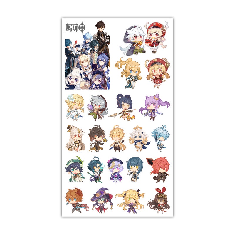 Miếng dán sticker Genshin Impact