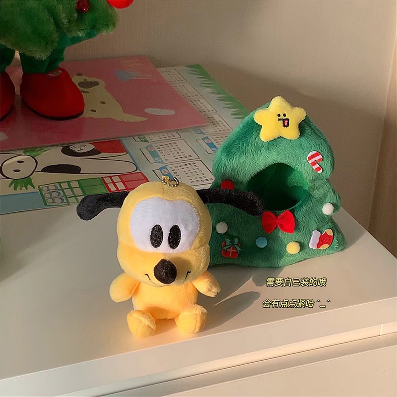 Phụ Kiện Trang Trí Cây Thông Giáng Sinh Hình Cây Thông Hoạt Hình Dễ Thương