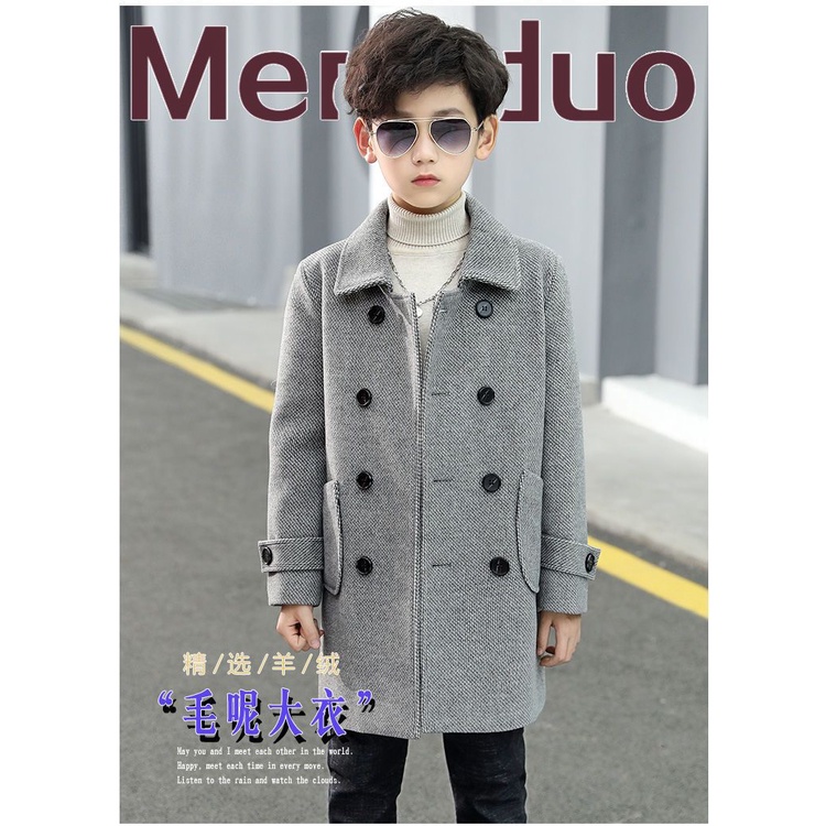 Áo Khoác Len Thời Trang Xuân Thu 2022 Cho Bé Trai