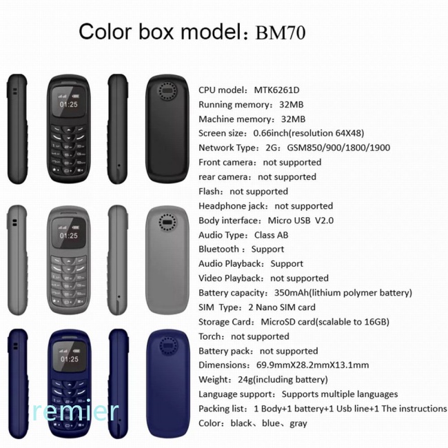 Tai Nghe Bluetooth Không Dây Mini L8Star BM70 Gtstar BM70 GSM Dùng Cho Điện Thoại Di Động