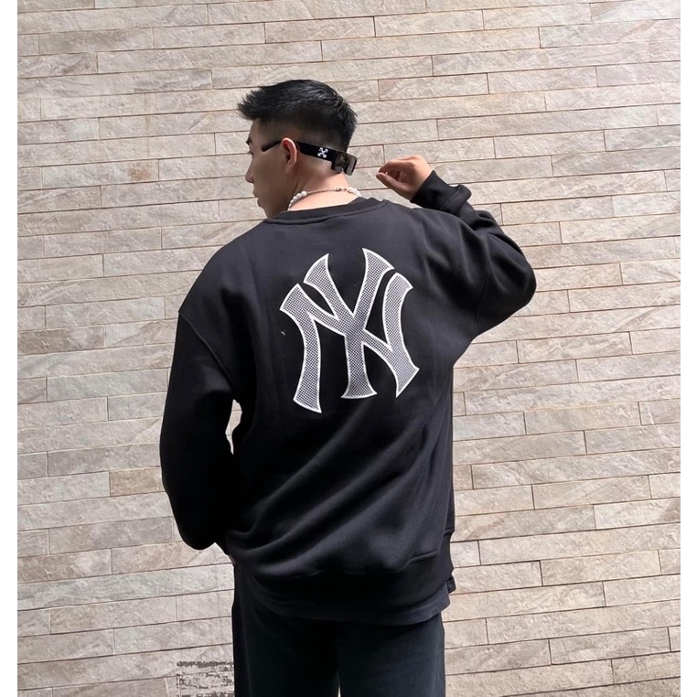 Áo Nỉ Sweater NEW ERA - MLB Grid Logo NY Yankees Sweatshirt Black / 13338671