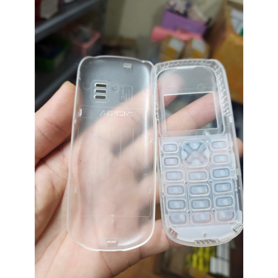 Sườn Và Vỏ Phím Trong Suốt Nokia 1280 Kèm Phím Hàng Mới sx