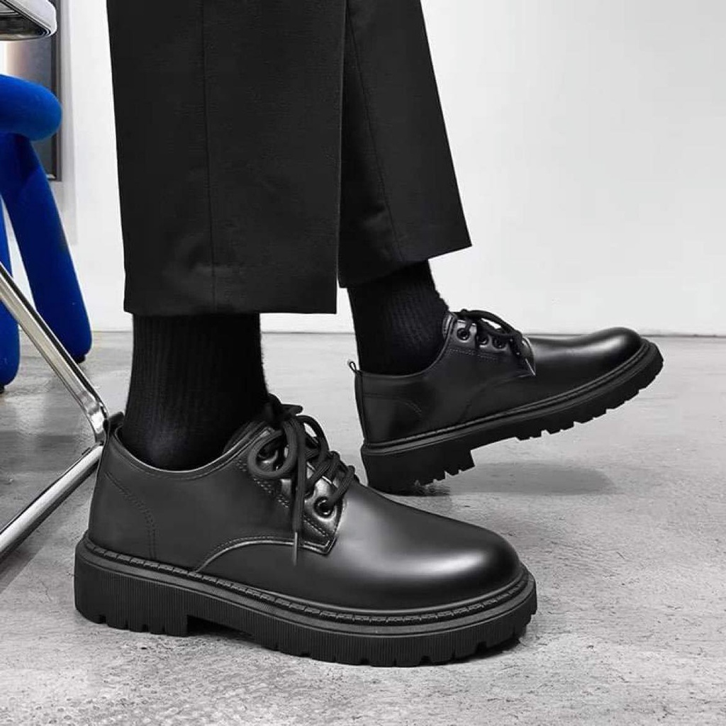 Giầy tây nam hàn quốc tăng chiều cao , giày nam buộc dây, da bóng cao cấp thời trang công sở đẹp trẻ trung G63