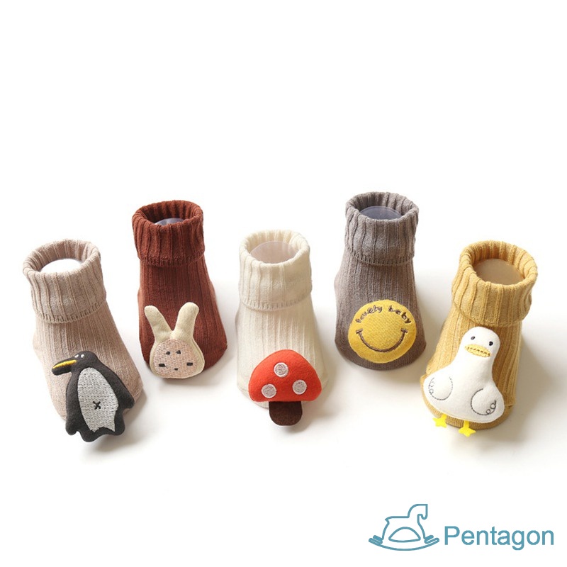 Đôi Vớ Cotton Chống Trượt Dễ Thương Cho Bé Tập Đi
