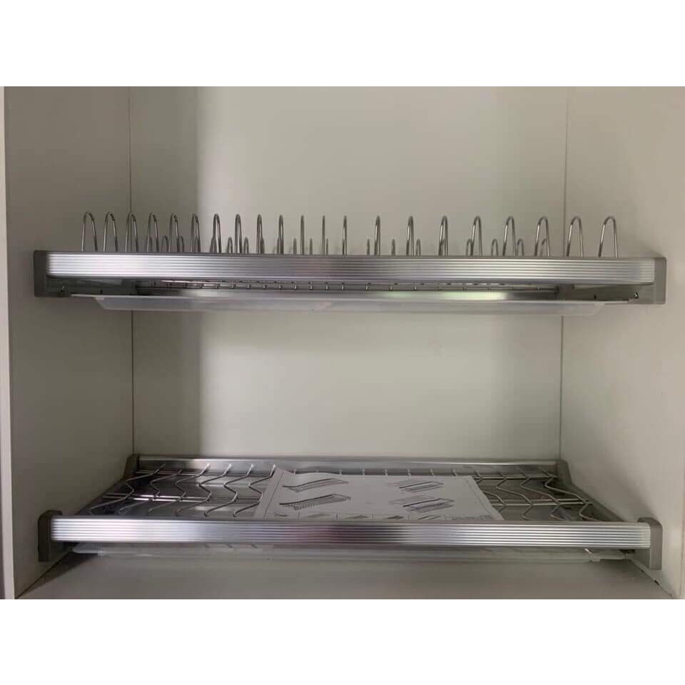 Giá bát đĩa cố định inox 304, Kệ đựng đồ nhà bếp cao cấp không gỉ, bền bỉ và sáng bóng