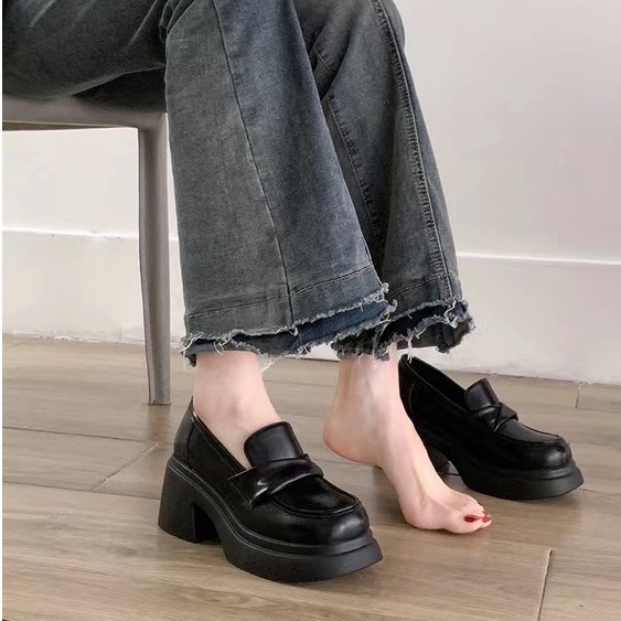 Giày Cao Gót 6CM Chất Liệu Da Phong Cách Lolita Thời Trang 2022 Cho Nữ