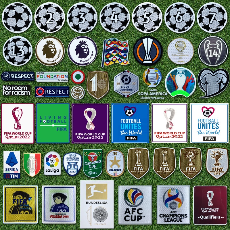 Huy Hiệu Hình Bóng Đá 2022 FA CUP UEFA Vá EPL Vá UCL Vá La Liga Serie A Ligue 1FIFA Bundesliga Respec CUP
