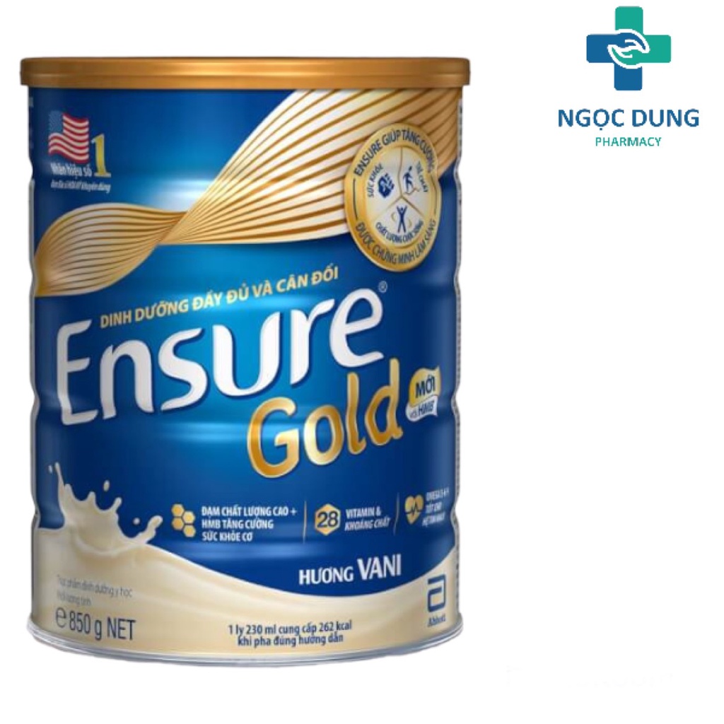 Sữa Bột Abbott Ensure Gold Vani 850g