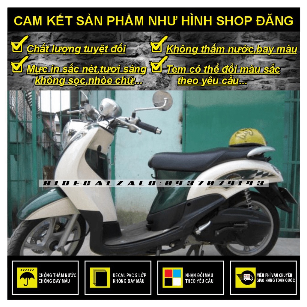 TEM RỜI MIO FINO CLASSICO MẪU DZIN 2008 -