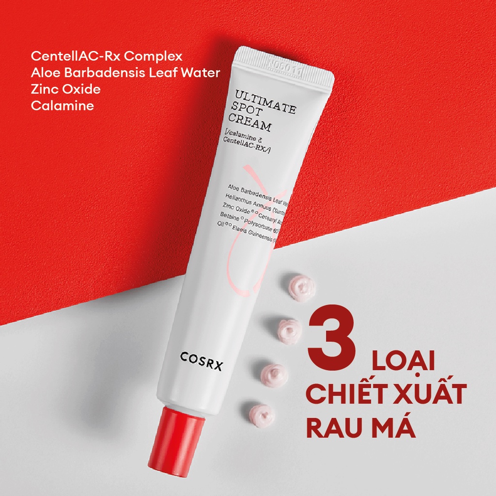 Kem Chấm Mụn Giảm Sưng COSRX AC Collection Ultimate Spot Cream 30g