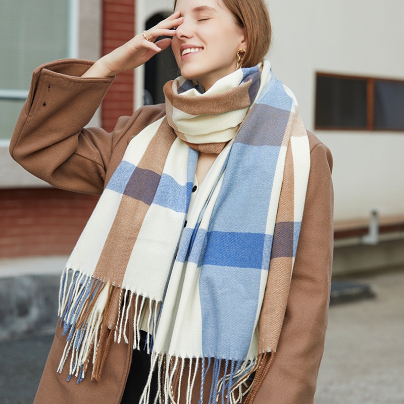 Khăn Quàng Cổ Nữ len cashmere dày mịn, Hàng Quảng Châu Siêu Đẹp