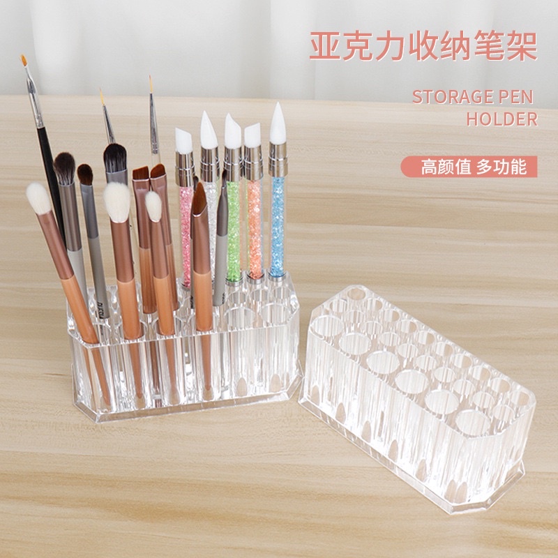 Đựng cọ Mica để bàn 26 ô