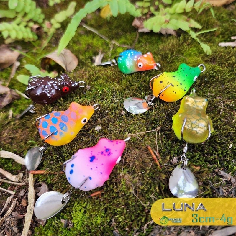 Nhái hơi chuyên Lure. Nhái Luna 4g và nhái Tiger 5.5g