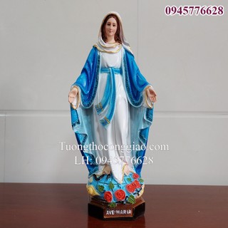 Tượng Đức Mẹ Ban Ơn 40cm Composite