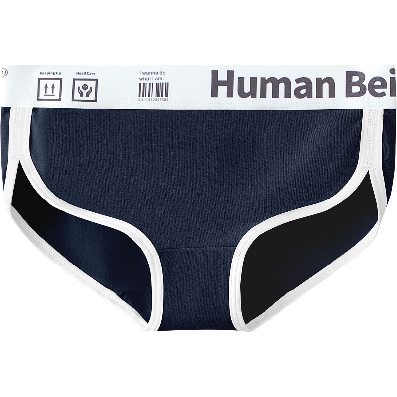 Quần Lót Cotton Lưng Vừa Màu Tương Phản Phong Cách Hàn Quốc Nhật Bản Mới Cho Nữ