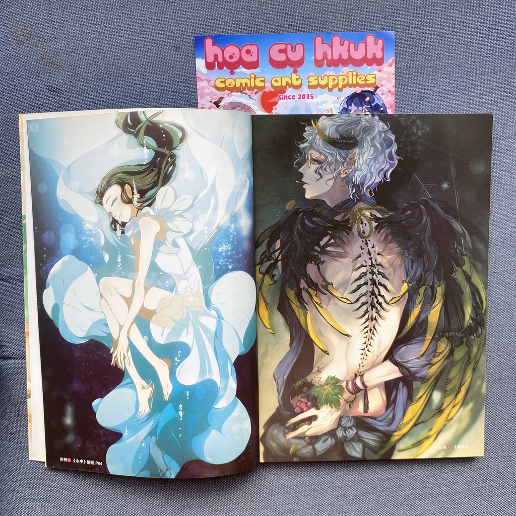 Tập vẽ dạy vẽ và phối màu anime | chibi có màu   HKUK SP0015