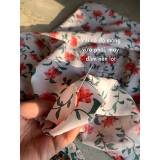Vải lụa giấy may áo dài váy đầm