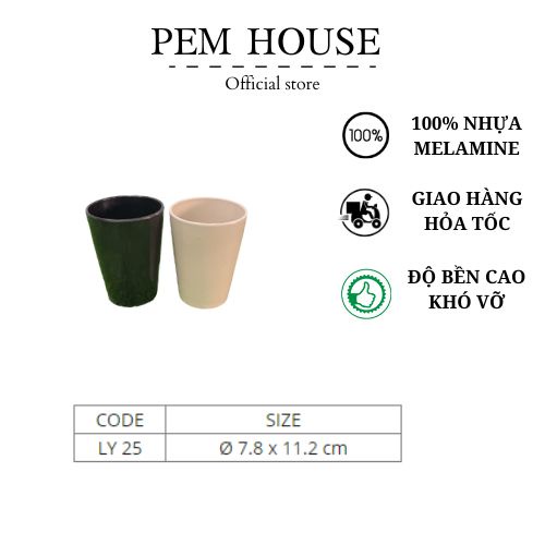 Ly Nhựa Trà Đá Màu Đen/Nâu