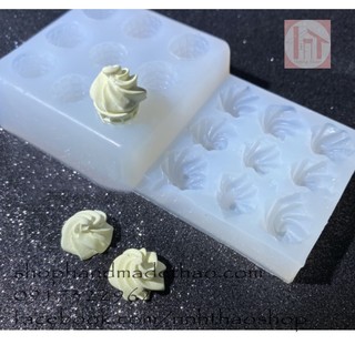 Bộ khuôn kem ốc quế cho đất sét / resin