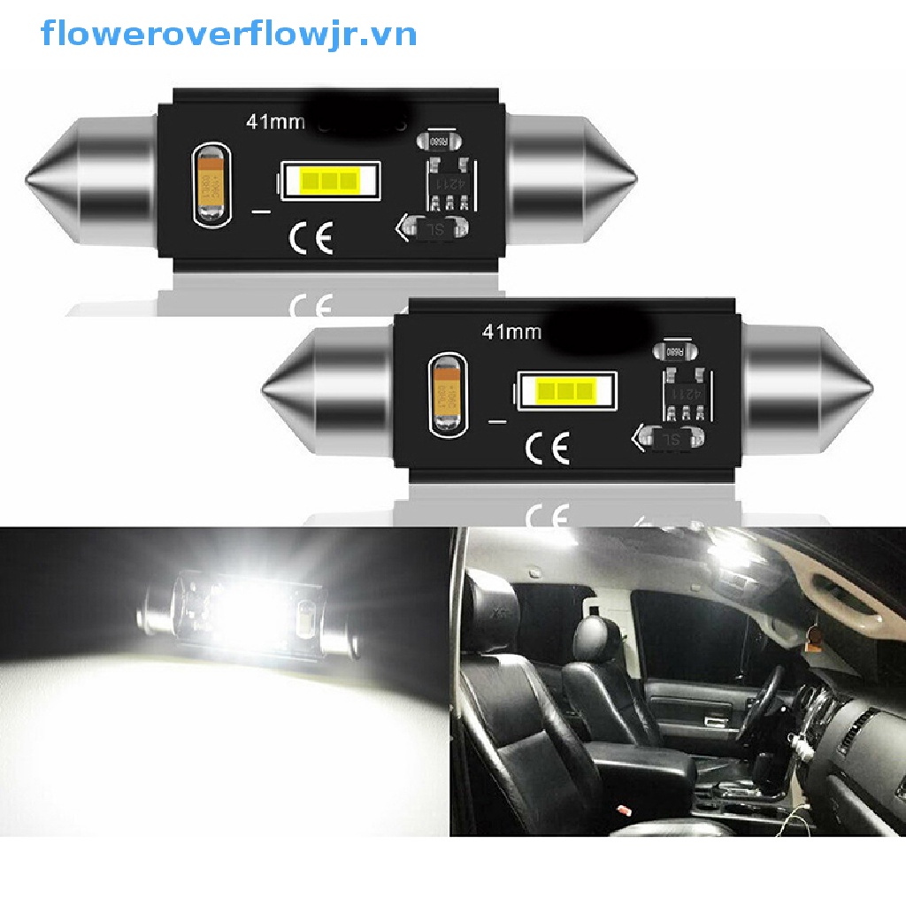 Bóng Đèn LED Siêu Sáng 31mm 36mm 39mm 41mm C5W C10W Cho Xe Hơi