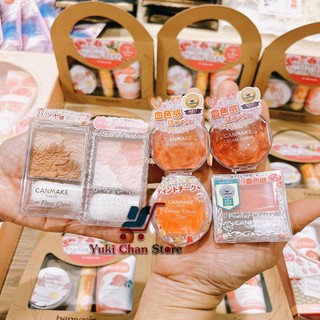 Phấn má mắt Canmake kèm cọ Nhật Bản