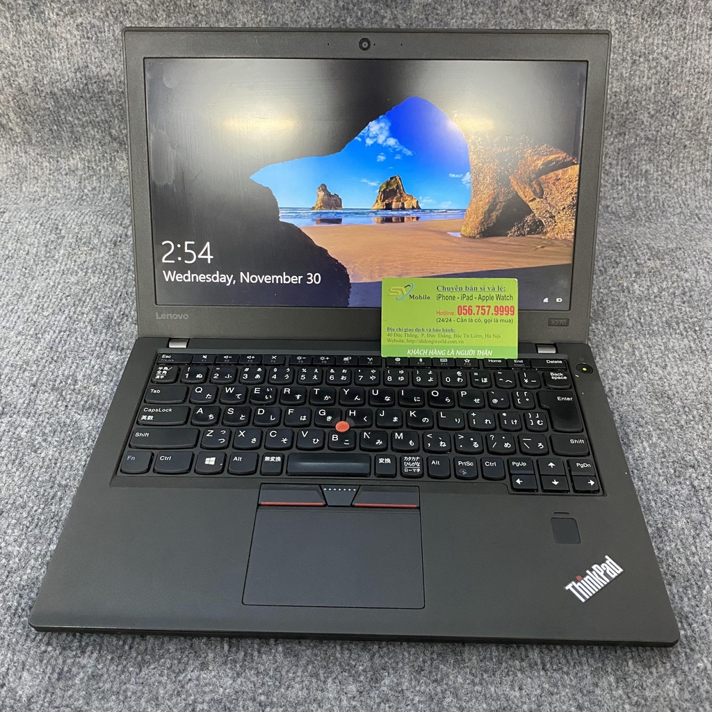 Laptop thinkpad X270 core i5 4gb  thiết kế nhỏ gọn.Hàng chính hãng Nhật.Bảo hành 6-12 tháng.