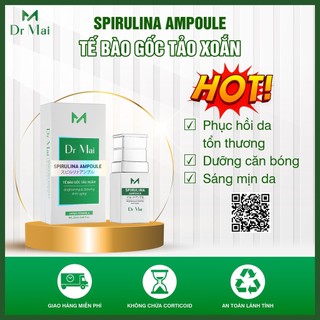Tế bào gốc tảo xoắn Dr Mai Apirulina Ampoule giúp sáng và cấp ẩm cho da