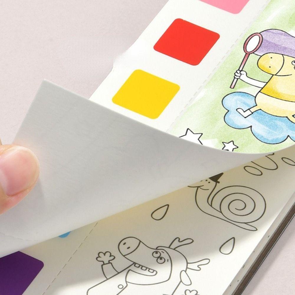 Bộ Sách Tô Màu Kèm Cọ Vẽ Dành Cho Trẻ Mẫu Giáo