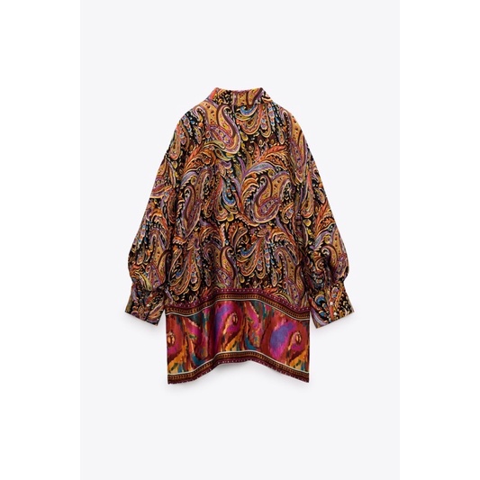 Sơ mi hoạ tiết ZARA AUTH Size S