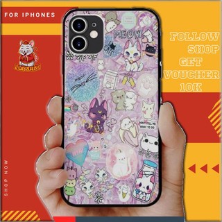 Ốp điện thoại Meow Cute LUNARAT iphone 7/8/x/xr/xs/11/12 plus pro max OK-PAP20210569