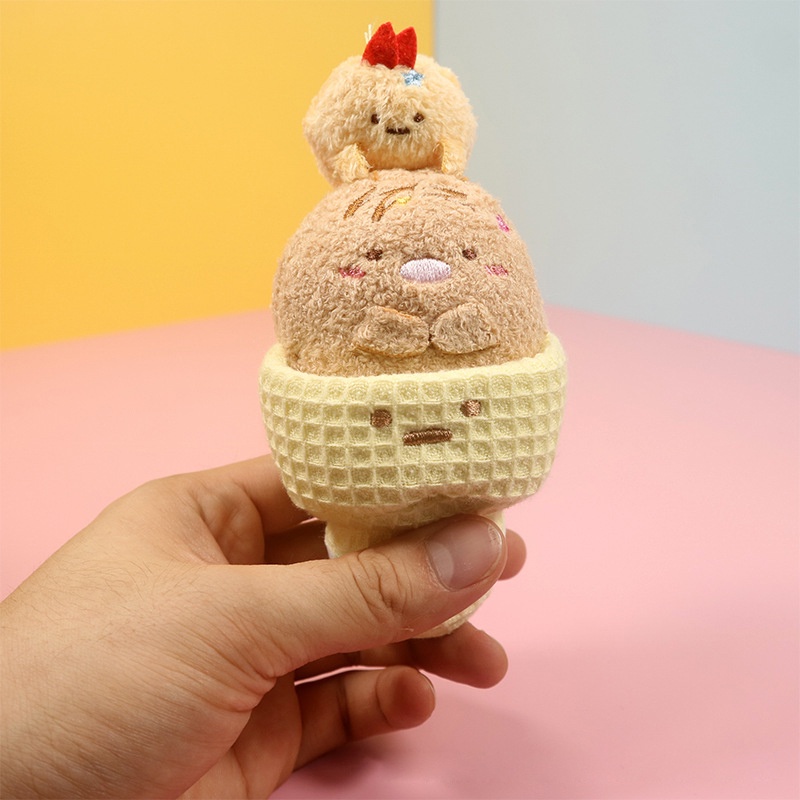 Móc khóa bất ngờ kiểu dáng nhân vật hoạt hình Sumikko Gurashi nhồi bông siêu mềm mại