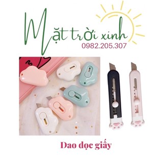 Dao cắt giấy hình đám mây dễ thương, Dao rọc giấy mini nhiều màu