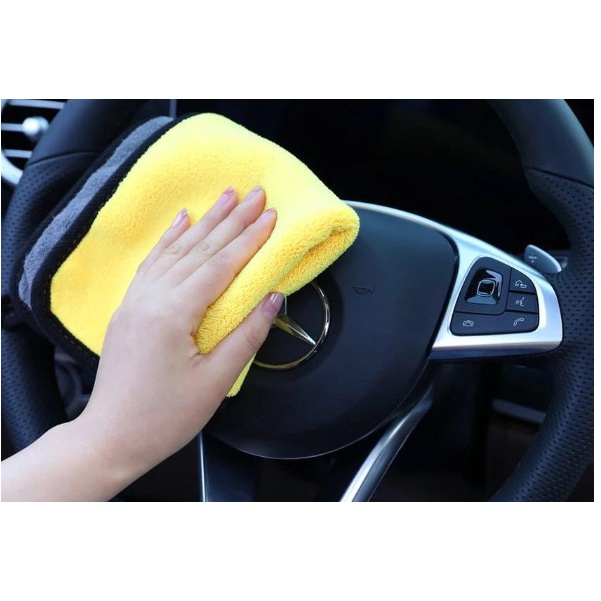 Khăn Lau Xe Microfiber 3M  Siêu Thấm, Không Đổ Lông Chuyên Dụng Cho Ô Tô Xe Hơi Xe Máy