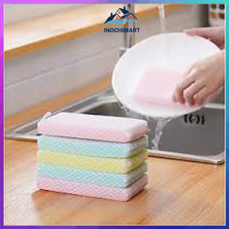 Miếng Rửa Chén Bát, Mút Lưới Rửa Bát Đĩa Nhật Bản