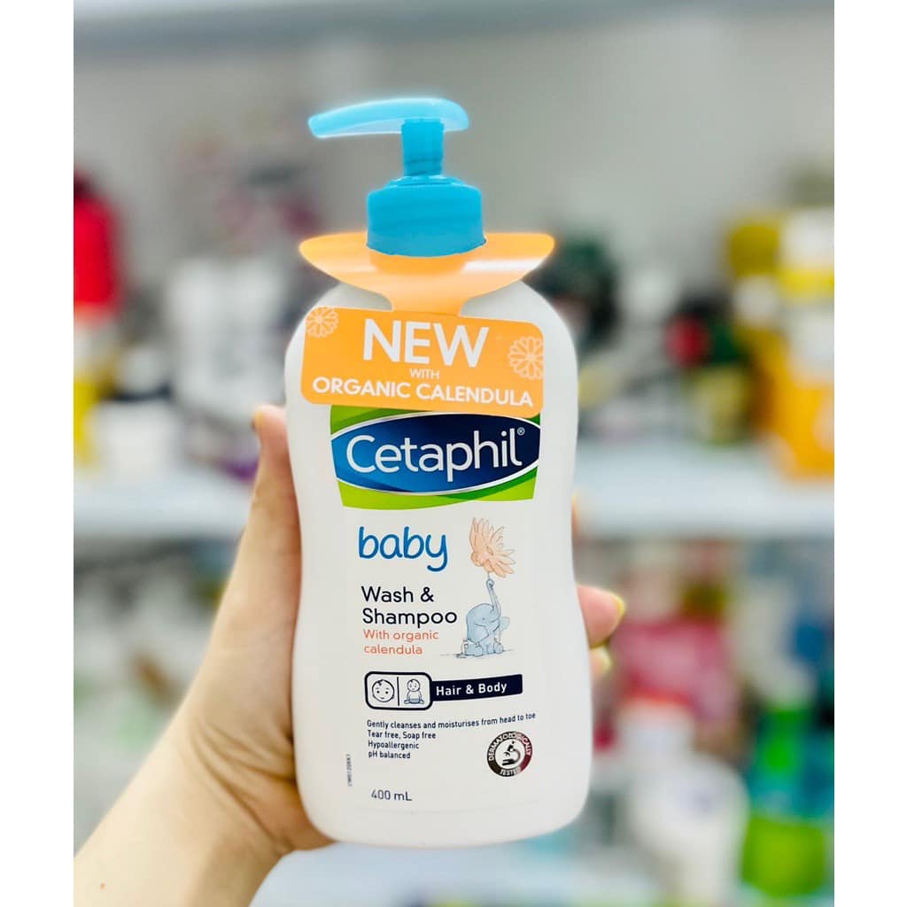 Sữa tắm & gội cho bé Cetaphil của ÚC 400ml có vòi