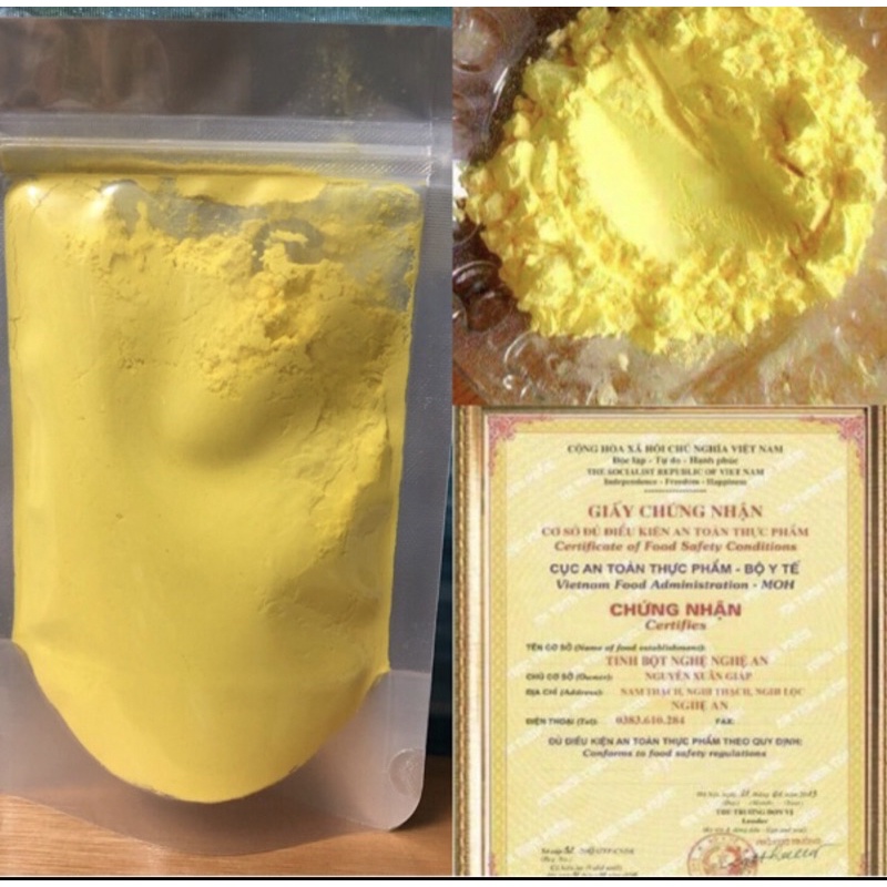 Tinh bột nghệ xịn 100gr dùng thử