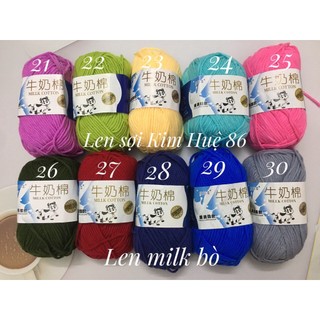 Len milk bò ( từ màu 21 đến 40)