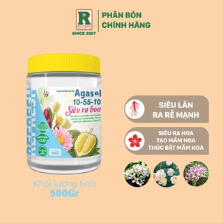 Phân bón lá siêu ra hoa agasol 10-55-10 + te thúc bật mầm hoa, hoa lâu tàn, phát triển bộ rễ