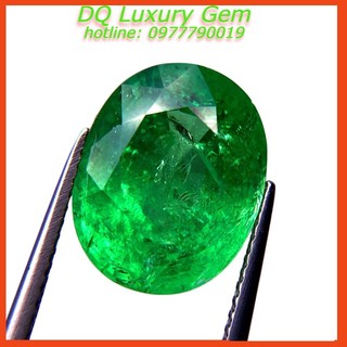 Mặt Đá Tsavorit Trọng Lượng 11ct, Màu Xanh, Trong, Sang Trọng, Cao Cấp DQ1