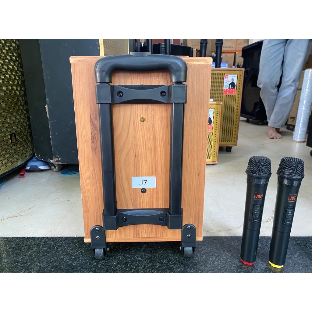 CTY MẠNH TIẾN  Loa kéo JBZ J7 – Loa karaoke di động + Kèm 2 Micro không dây