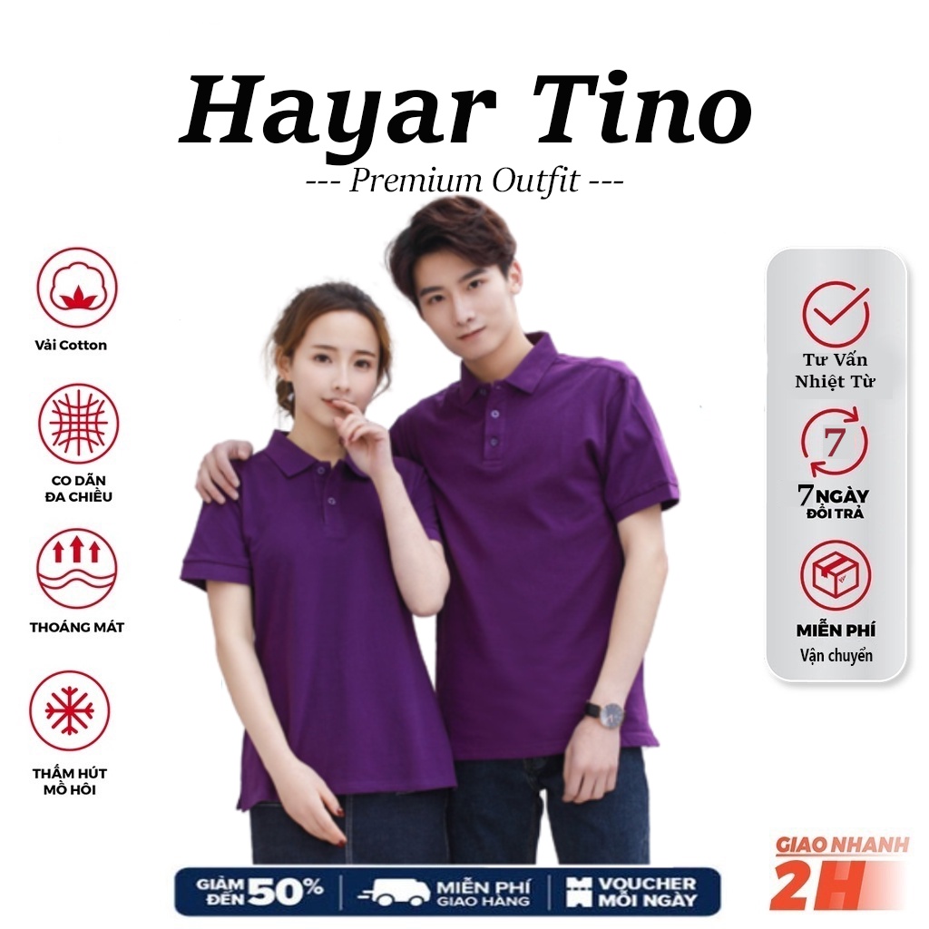 Áo Thun Nam, Áo Polo Nam Màu TÍM HUẾ , Co Dãn Áo Cực Kỳ Sang Trọng Lịch Lãm Chất Vải Thun Cá Sấu 100% Cotton 04 Chiều