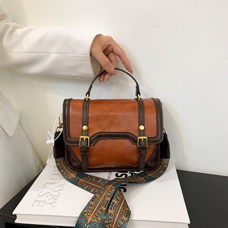 IELGY Túi Đeo Chéo Phong Cách retro Dễ Phối Đồ Thời Trang Cho Nữ