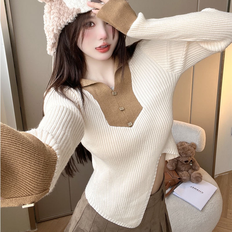 Áo Dệt Kim Tay Dài Phong Cách Hàn Quốc Thời Trang Mùa Thu 2022 Cho Nữ