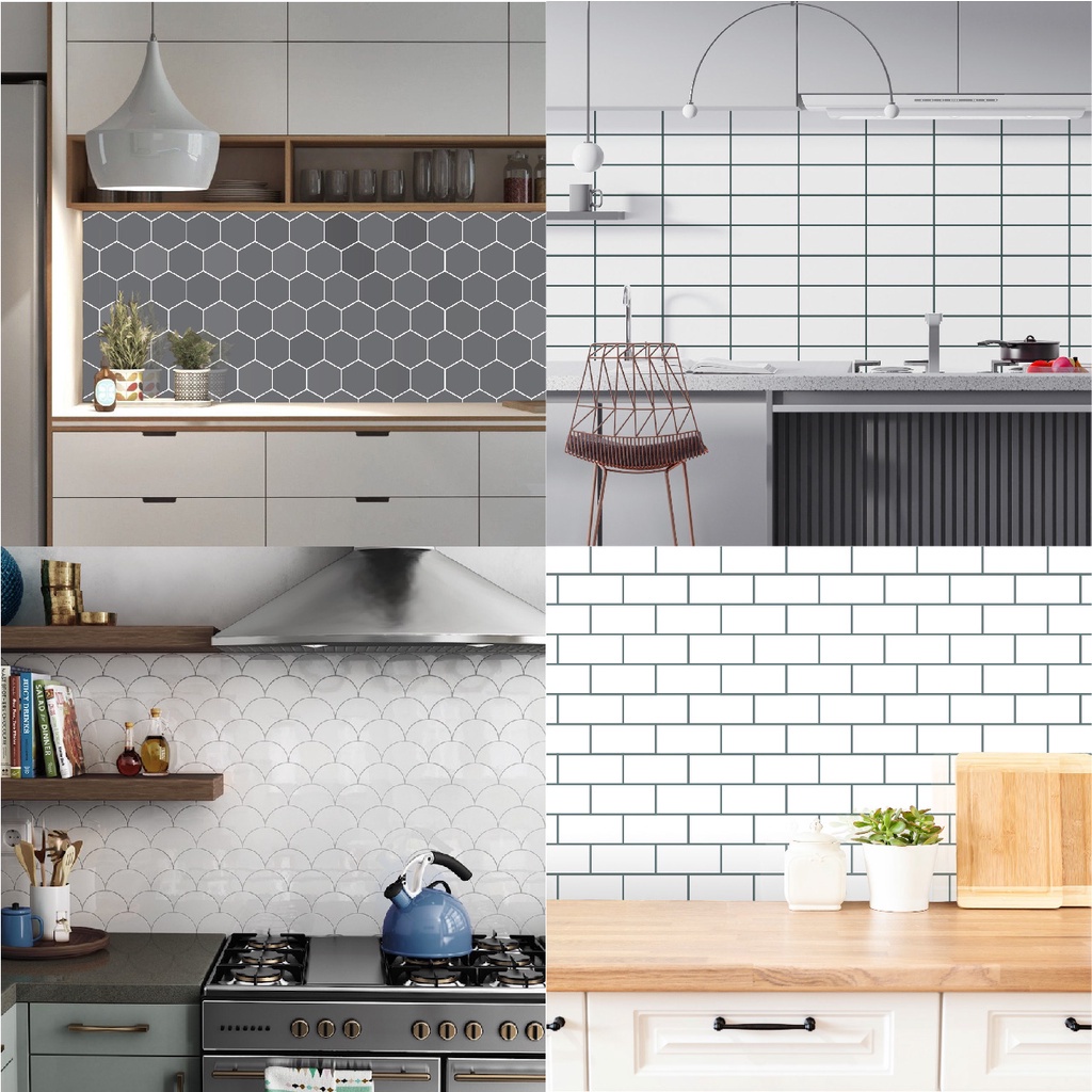 Giấy Dán Bếp Cao Cấp TVDecal chịu nhiệt chống Dầu mỡ, Dễ lau chùi, Decal dán bếp cao cấp nhiều mẫu đẹp DGB-A02DB 4.9 1