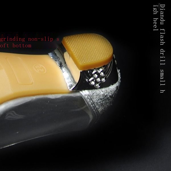 Giày Cao Gót Công Chúa Lọ Lem Đính Đá Pha Lê Cho Bé Gái