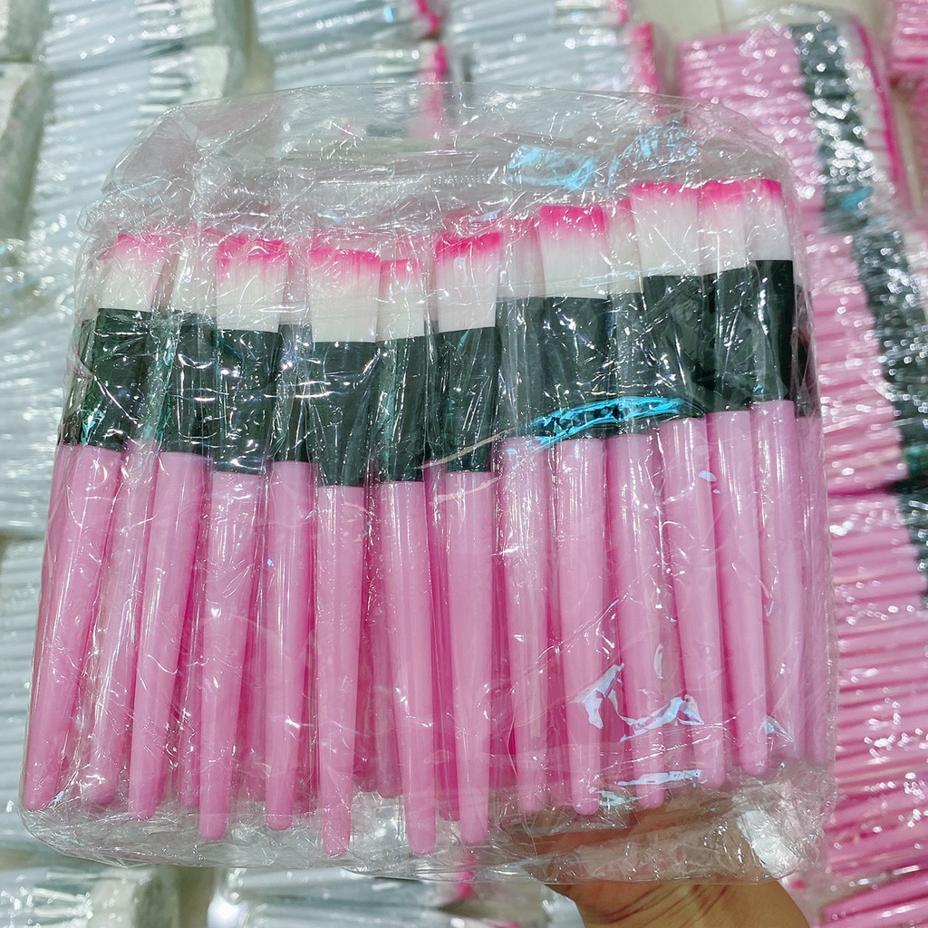 (Giá buôn - sỉ) 1000 cọ trộn mặt nạ, cọ đắp mặt, cọ quét mask cán hồng, cán trắng hàng cao cấp