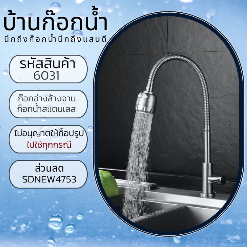 Vòi rửa chén Mã 304-6031