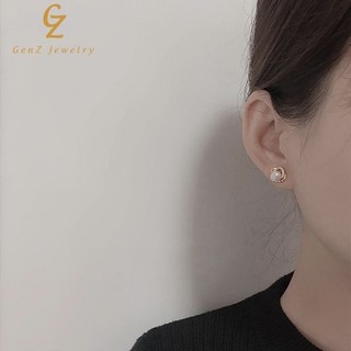Khuyên tai nữ Genzjewelry- khuyên tai đính hạt ngọc xinh xắn