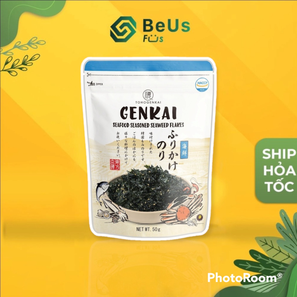 Rong Biển Trộn Cơm 50g TOHOGENKAI Vị Hải Sản cho Trẻ Em - Nhập Khẩu Chính Hãng Từ Hàn Quốc