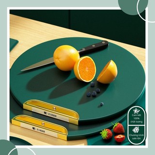Thớt Nhựa PE Màu Xanh Dương Chất Lượng Cao Chống Trơn Trượt Dễ Vệ Sinh Đường Kính 33cm